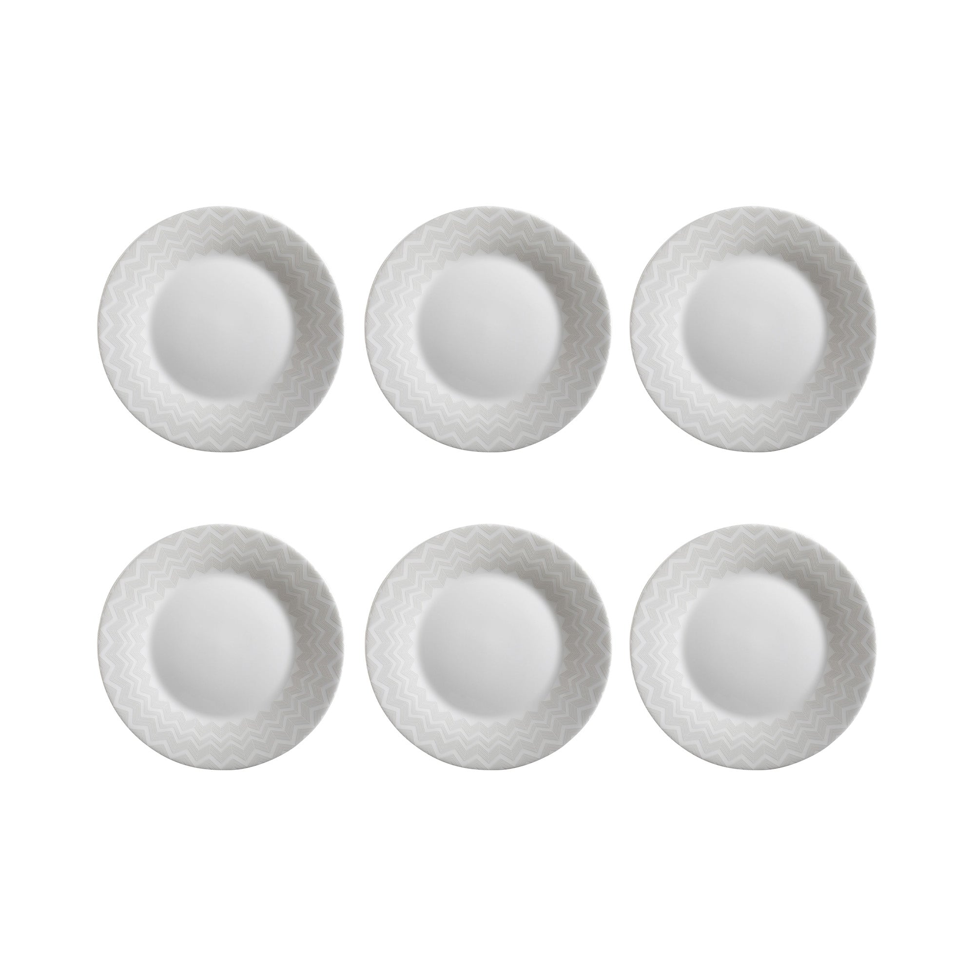 MISSONI - PANE/BREAD or BUTTER PLATES - Ø 15.5 cm - SET 6 PCS
